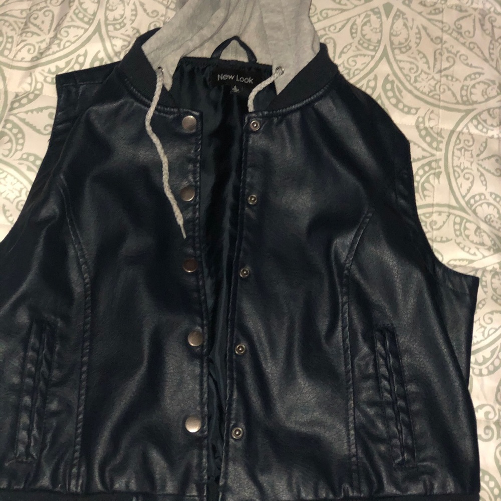 Leather blue